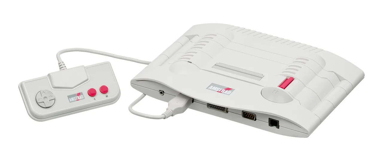 The Amstrad GX4000 console and its controller