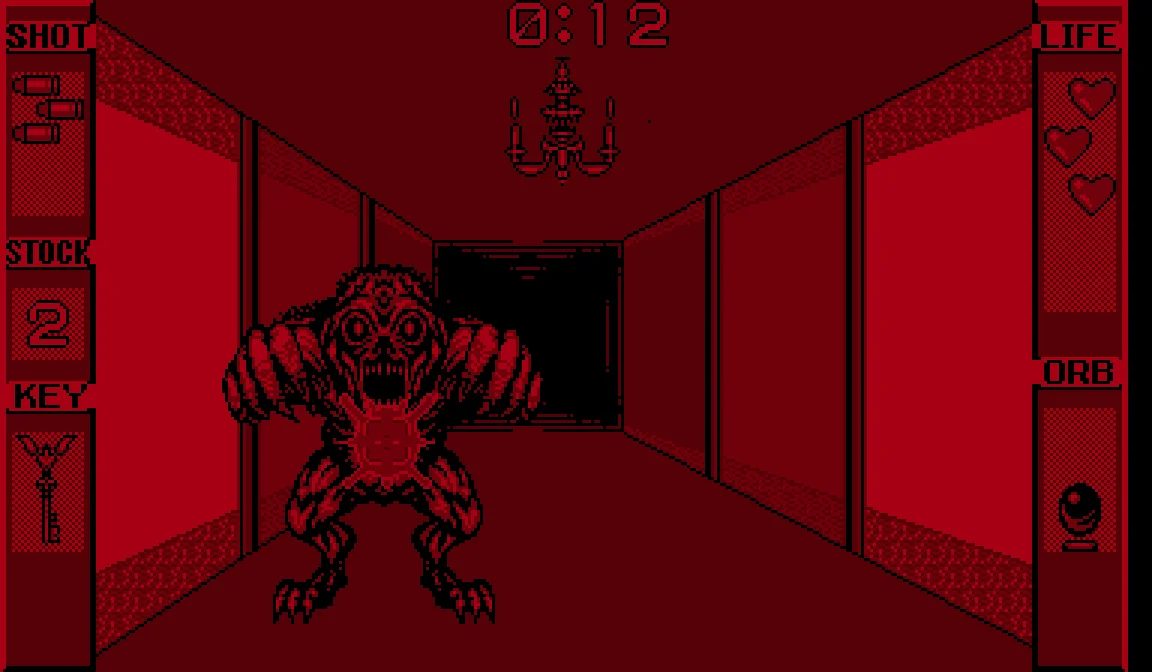 Innsmouth no Yakata running on the Virtual Boy