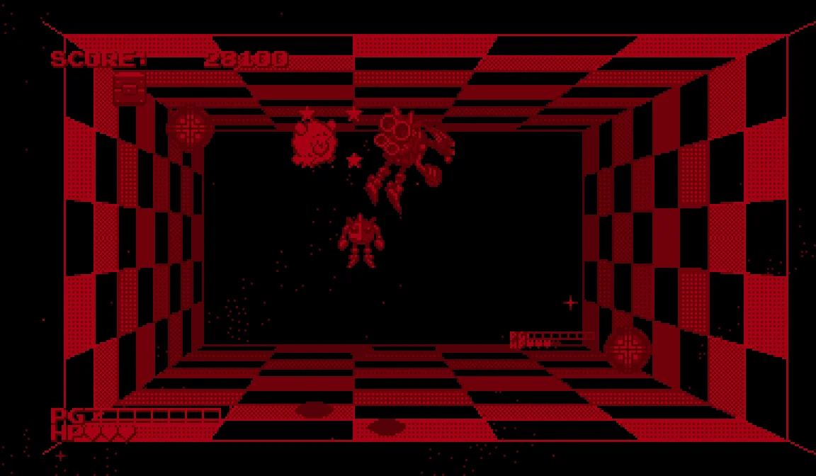 Space Squash running on the Virtual Boy