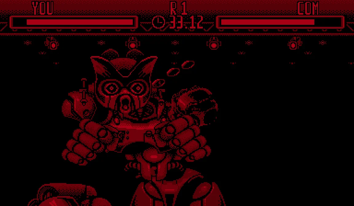 Teleroboxer gameplay screenshot on the Virtual Boy