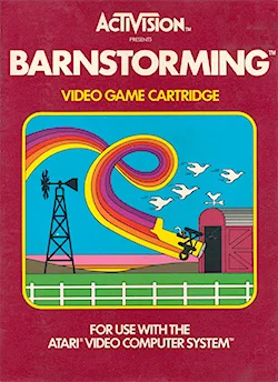 Barnstorming Atari 2600 box art