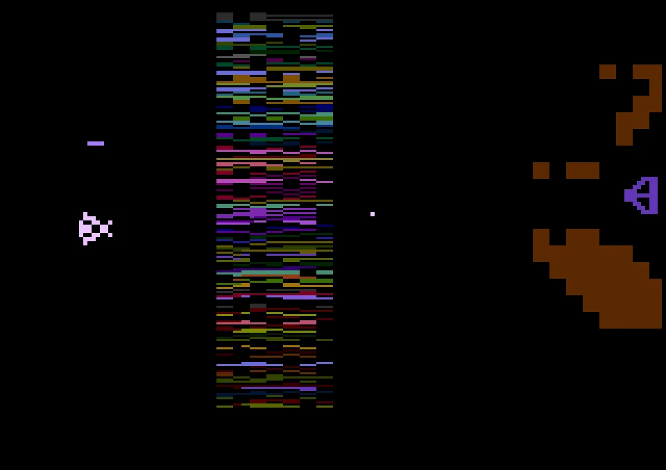 Yars' Revenge running on the Atari 2600