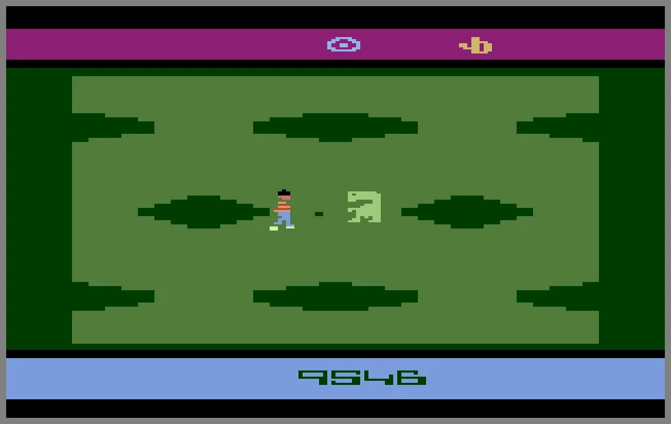 E.T. the Extra-Terrestrial running on the Atari 2600