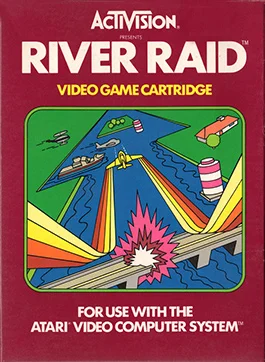 River Raid Atari 2600 box art