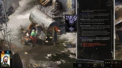 Disco Elysium's dialogue interface